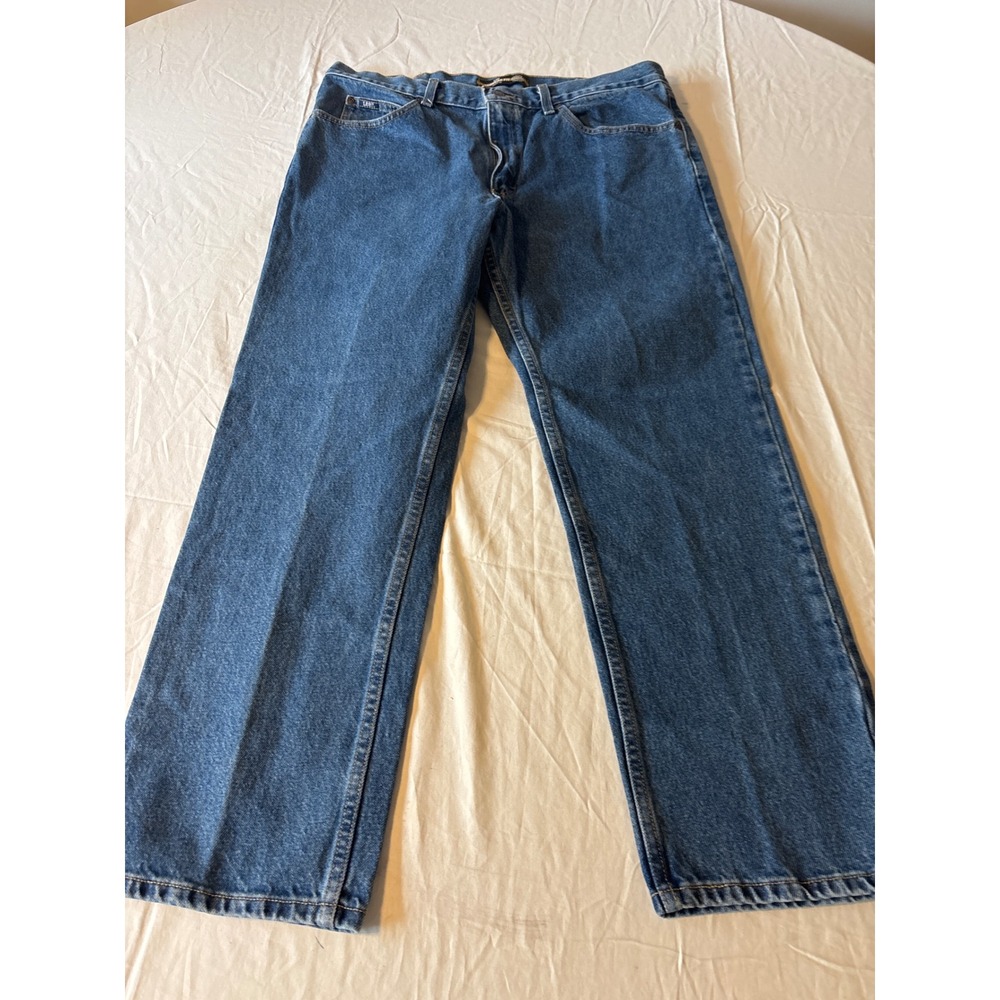 Lee Regular Fit Straight Leg Jeans Mens 36x29 Blue Excellent Denim Pants